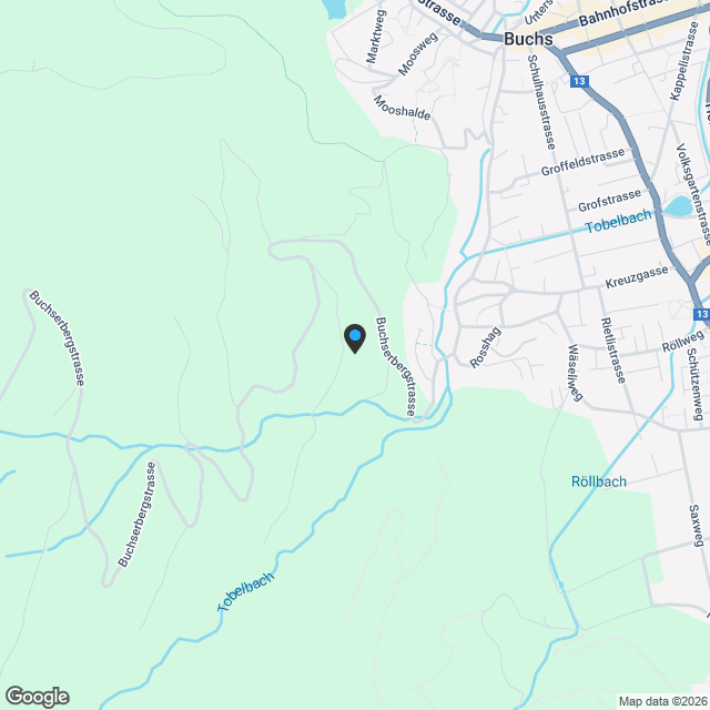 Neubauwohnung an familienfreundlicher Lage in Buchs. - Karte