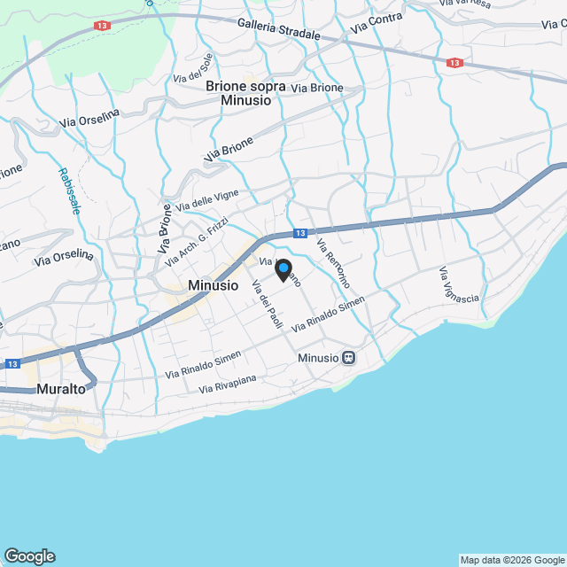 Nuovo attico di 4.5 locali a Minusio - Karte