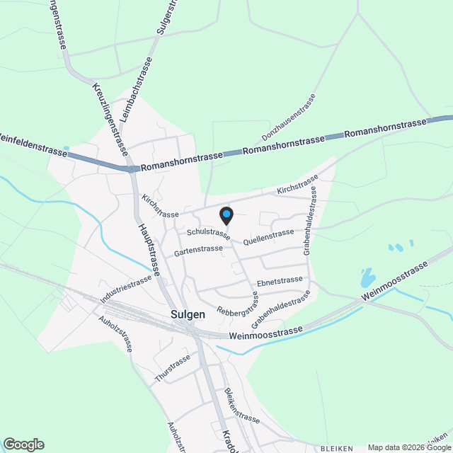 Neubau AUREA Sulgen - grosszügiges 5.5-Zi. Doppel-Einfamilienhaus - Karte