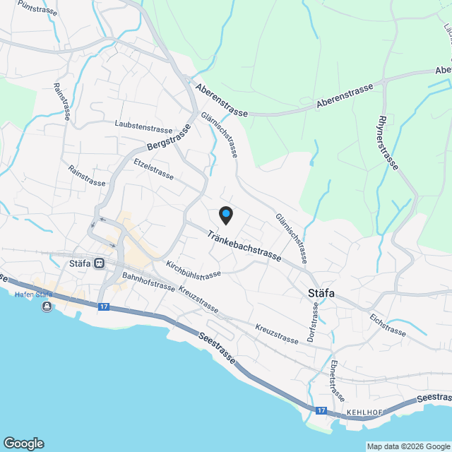 Exklusive 4.5 Zimmer Gartenwohnung mit Seesicht an bester Lage in Stäfa - Karte