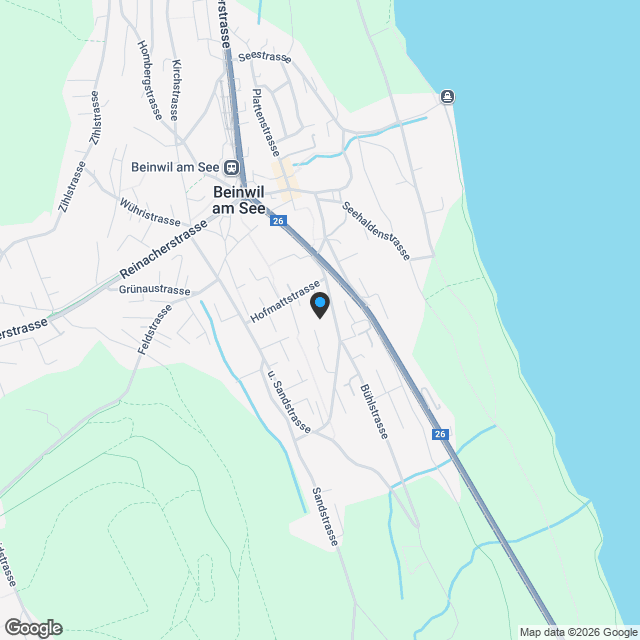 Attraktives Bauland mit bewilligtem Bauprojekt für Doppeleinfamilienhaus - Karte