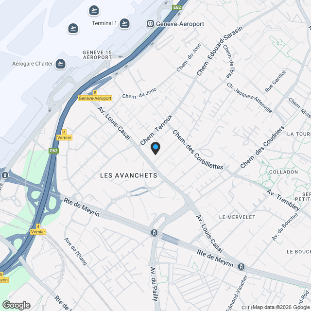 Villa moderne en construction à Vernier - 240 m², éco-responsable et personnalisable - Karte