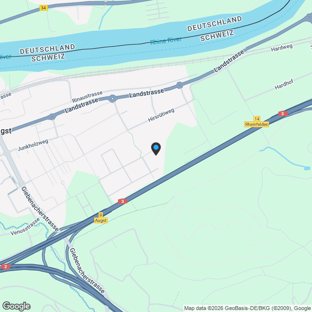 Letzte 4.5 Zimmer Wohnung B.05.04 im Römerpark II Kaiseraugst / Neubau - Karte