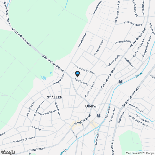 Wohnen über den Dächern von Oberwil - Attikawohnung W5 - Karte