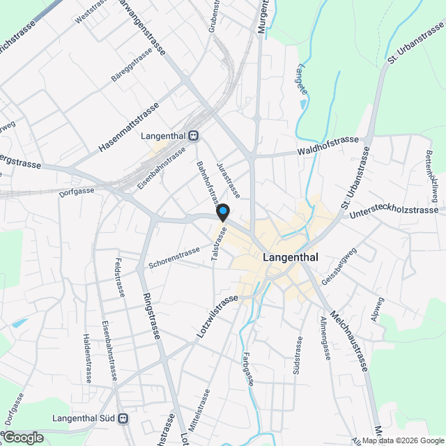 NEUBAU EIGENTUMSWOHNUNGEN IM ZENTRUM VON LANGENTHAL - Karte