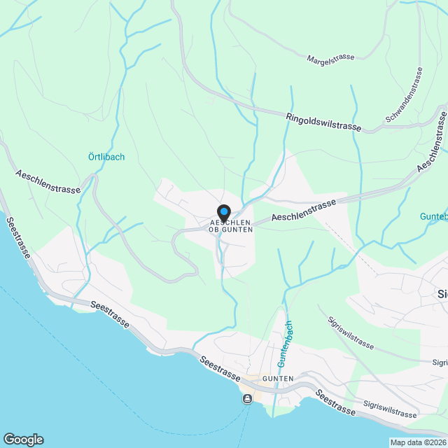 Neubauprojekt 16 Eigentumswohnungen in Gunten (Sigriswil) - Karte