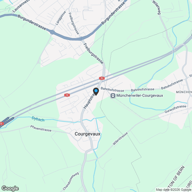 Tolle 3.5-Zimmer Neubauwohnung in der Nähe des Bahnhofs mit Abendsonne - Karte
