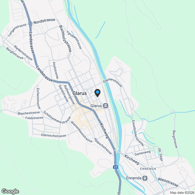 3.5- Zimmer-Wohnung mit grossem Balkon - Karte