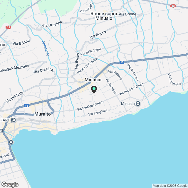 MINUSIO - Nuovo appartamento con grande giardino e vista lago - Karte