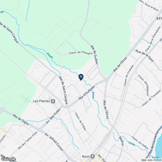 Nyon, Résidence Arboris - Appartement 2.5 pièces au rez-de-chaussée avec jardin - Karte