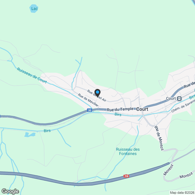 NEUF! Villa sur les hauteurs de Court - Karte