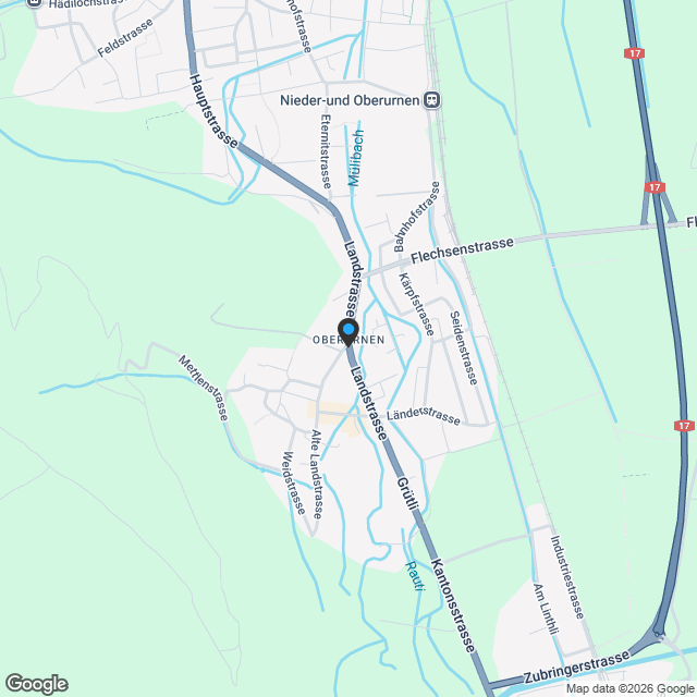Neubau: 4.5-Zimmer-Attikawohnung in Oberurnen - Karte