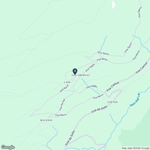 Neubauprojekt in Lain bei Lenzerheide - Karte