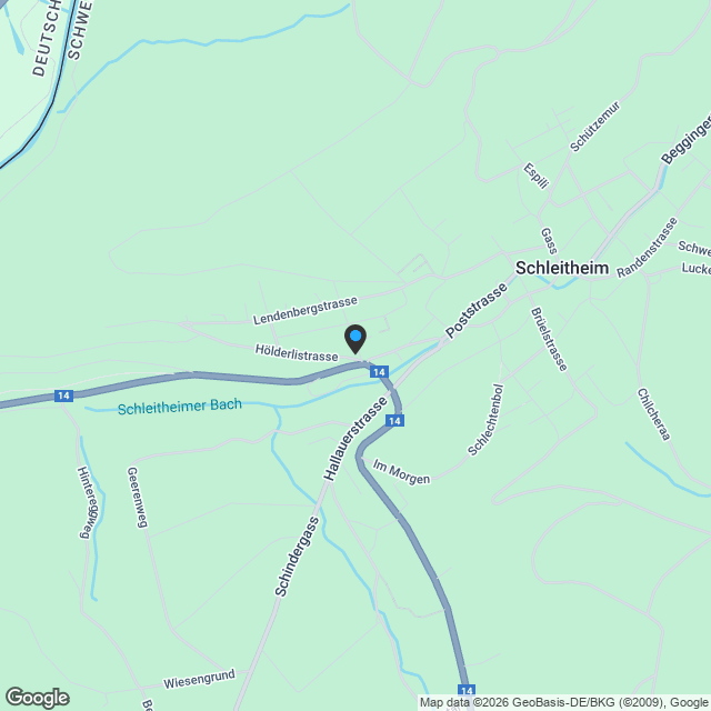 Liegenschaft mit grosser Landfläche und viel Bauland - Karte
