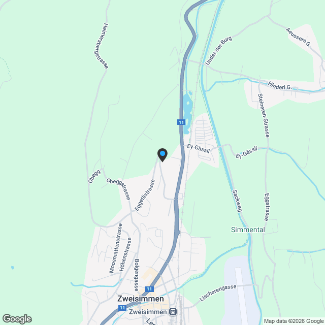 Duplex-Zweitwohnung "Eggetli", Neubau - Karte