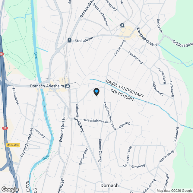 Doppeleinfamilienhaus in Dornach - Karte