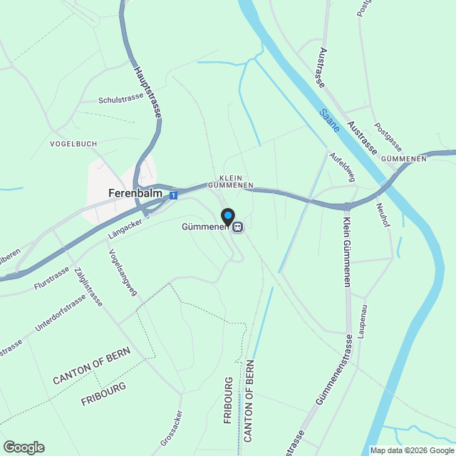 Modernes 5.5-Zimmer-Einfamilienhaus in ruhiger Lage von Gümmenen - Karte