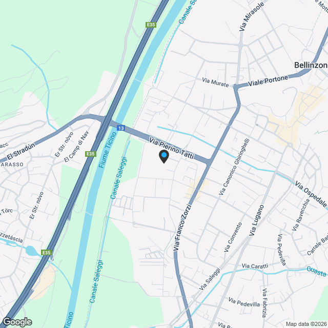 Bellinzona - Ampio 4.5 locali di nuova costruzione - Karte