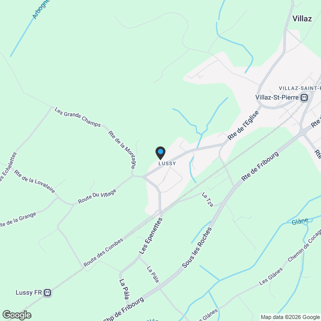 Villa contiguë 5.5 pièces à Lussy FR - Karte