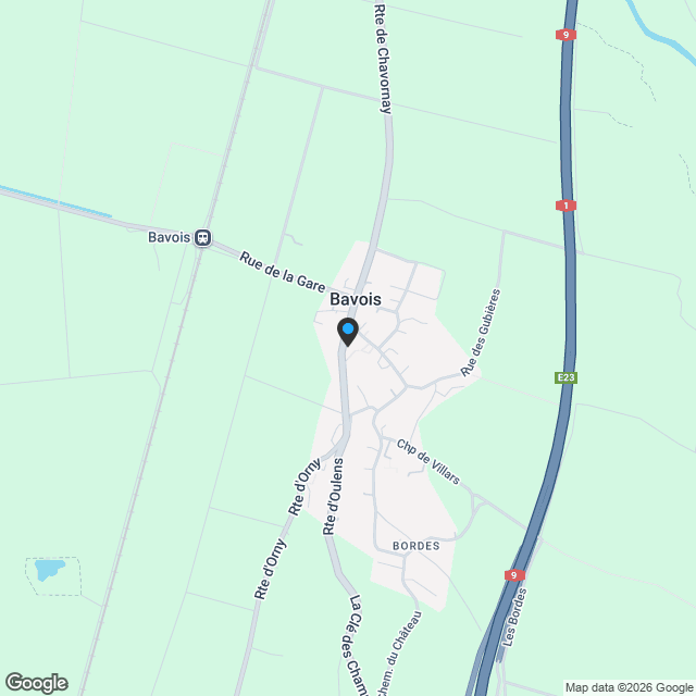 Nouvelle construction au centre de Bavois - Karte