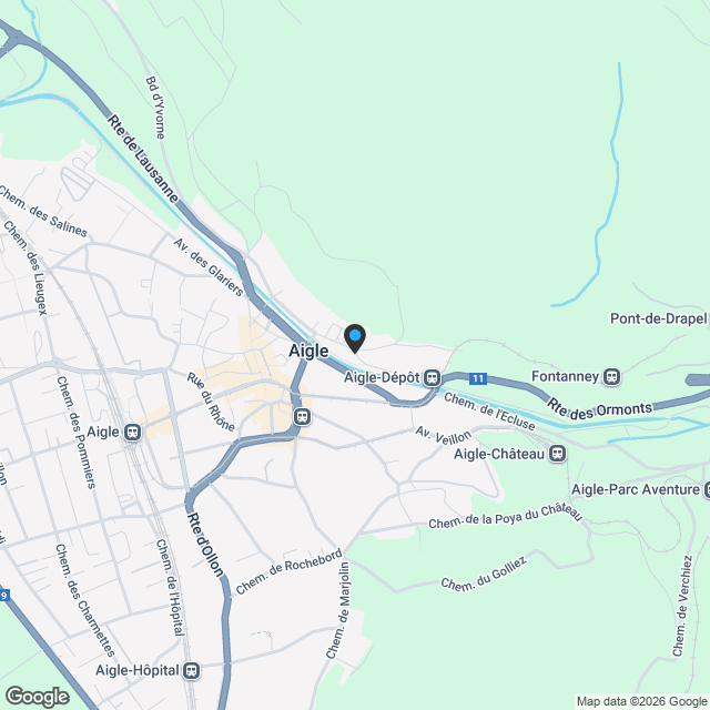 Projet neuf! Nouveaux logements au coeur d'Ollon - Karte