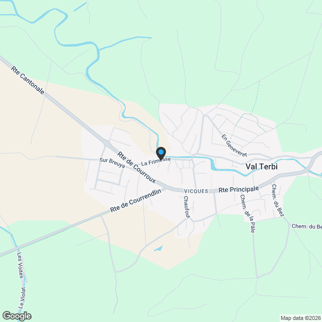 Appartement neuf à Vicques - Karte