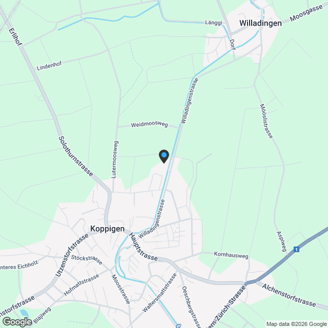 Einfamilienhaus Süd an der Stöckstrasse in Koppigen - Karte