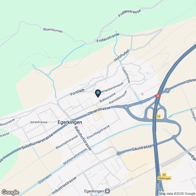 Bühlhubel 7 - Wohnen mit Alpenblick in Egerkingen - Karte