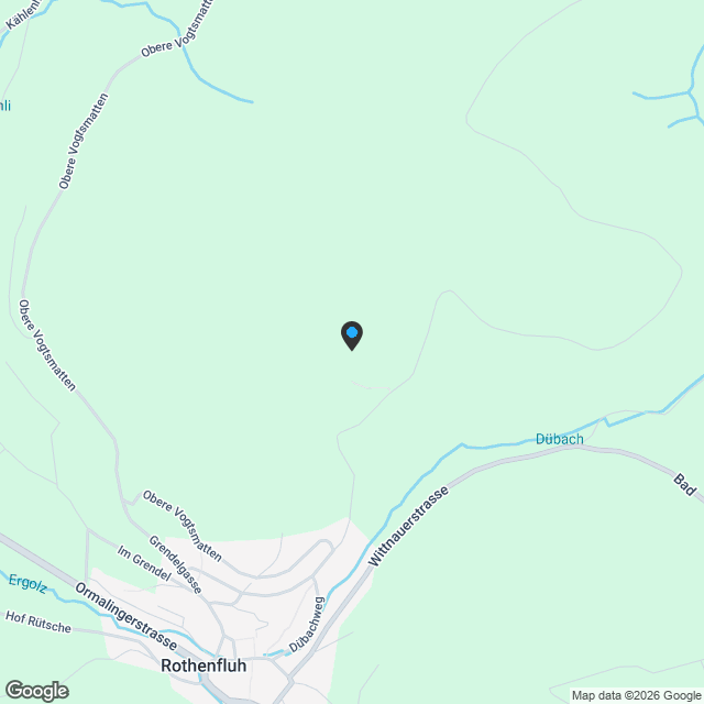 4.5-Zimmer-Dachwohnung mit Wintergarten & unverbaubarer Aussicht - Neubau in Rothenfluh (BL) - Karte