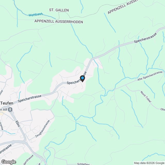 Schickes modernes 7-Zi.-Einfamilienhaus an privilegierter Aussichtslage in Teufen - Karte