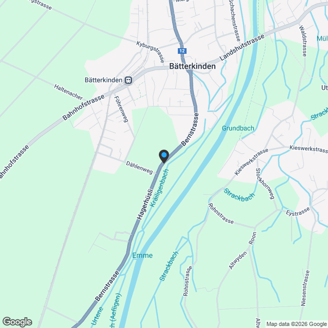 Saniertes 5.5 Zimmer Einfamilienhaus mit eigenem Wald! Ein wahres Bijoux für Geniesser und Naturliebhaber - Karte