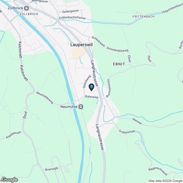 NEUBAU Zollbrück - Leben in der Natur, neben der Emme und trotzdem zentrumsnah - Karte