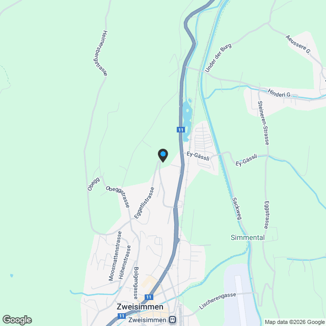 Neubau Wohnhaus "Eggetli" mit Einliegerwohnung und Carport - Karte