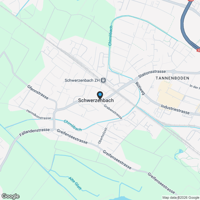 Neubauprojekt Alte Bahnhofstrasse - Karte