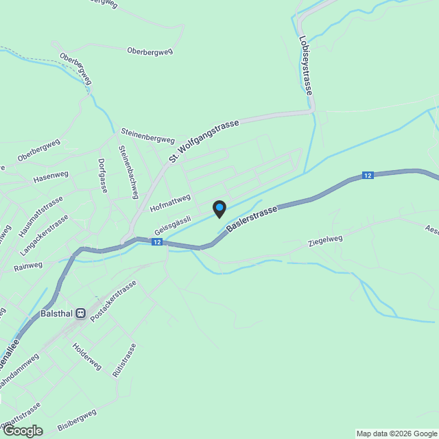 Zwei grosse Gebäude auf 1'824 m2 Bauland - Karte