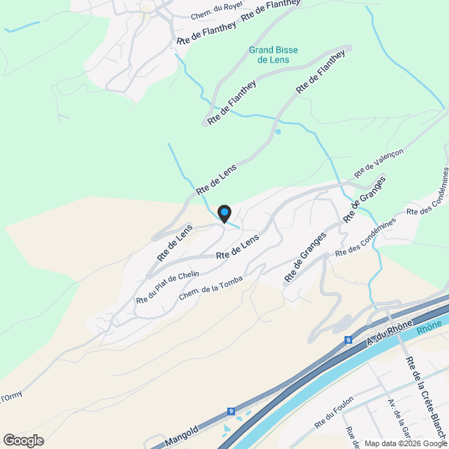 Châtaignier C - Habitat moderne au pied des alpes - Karte