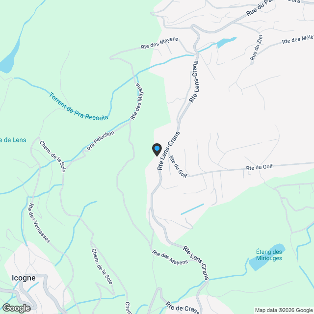 Architecture moderne et vue imprenable sur les Alpes valaisannes - Karte