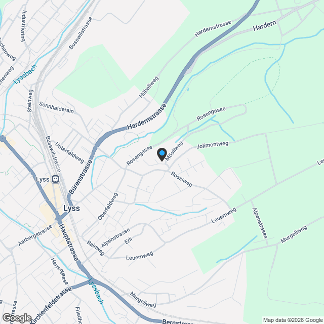 Moderne 4.5-Zimmer-Wohnung mit Balkon und herrlicher Aussicht in Lyss - Karte