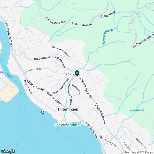 «Bächi» Hünibach - exklusiver Wohntraum an zentraler Lage - Karte