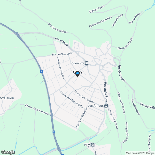 Villa individuelle 5.5 pièces à St-Triphon - Karte