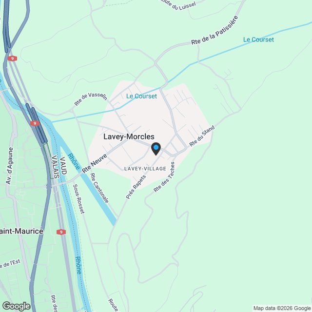 Villa individuelle 5.5 pièces à Lavey-Village - Karte