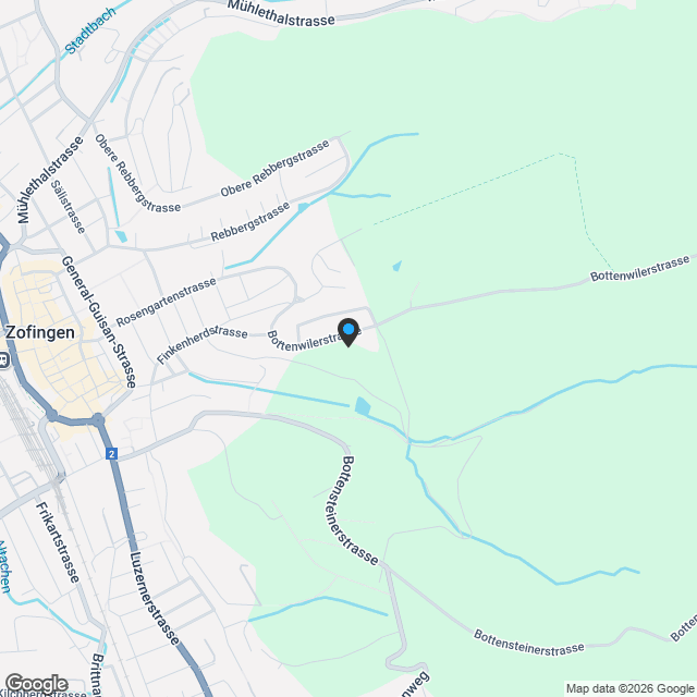 Grosszügige Altstadtwohnung in Zofingen (2. OG) - Karte