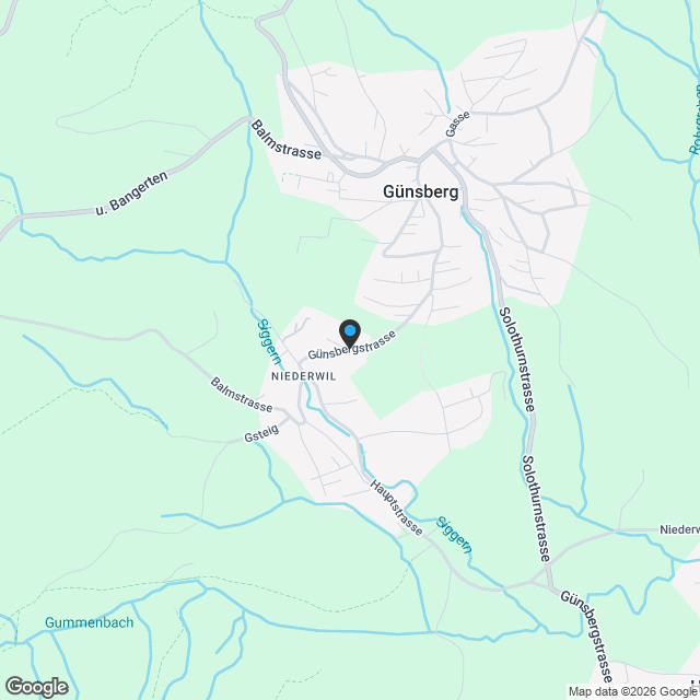 4.5 Zimmer-Duplex-Attikawohnung mit Alpenterrasse in Riedholz (Ortsteil Niederwil) - Karte