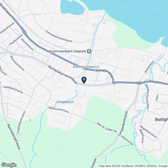 NEUBAUPROJEKT KURIBA, ROMANSHORNERSTRASSE 81, 8280 KREUZLINGEN, 19 EIGENTUMSWOHNUNGEN - Karte