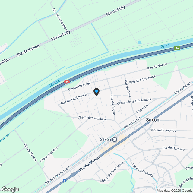 Chalet Plan Bochy, Mayens de Saxon - Chalet A - Karte