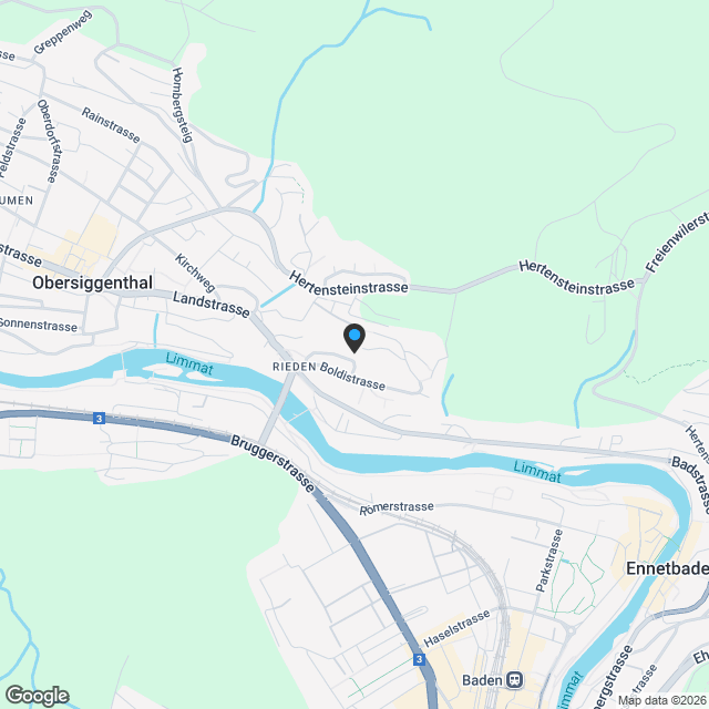 Exklusives Neubauprojekt an der Flühstrasse 23 in Rieden - Karte