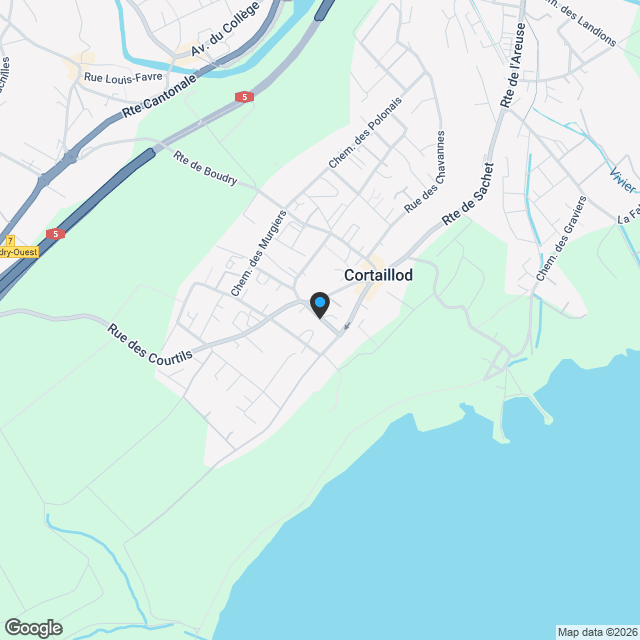 Appartement moderne et lumineux à Cortaillod - Karte