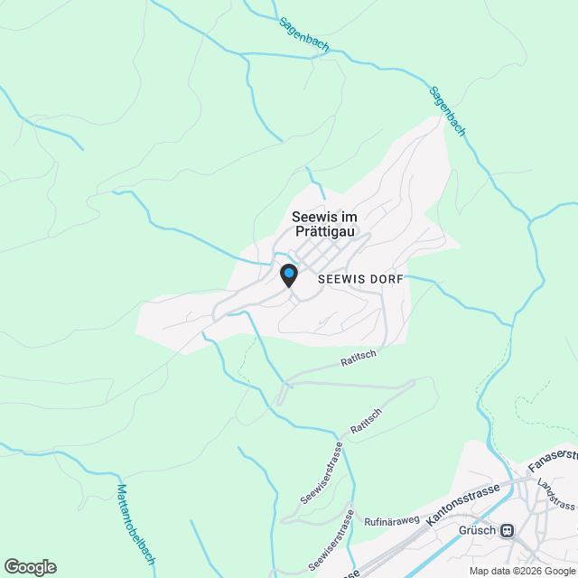 Ferienhaus mit Aussicht und moderner Architektur in Seewis - Karte