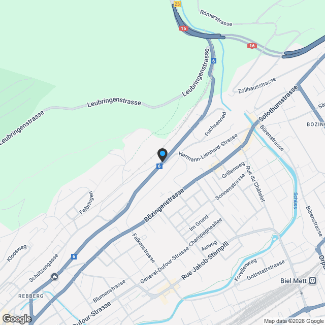 COSMO TOWNHOUSE | URBANES LEBEN IN BIEL - Karte