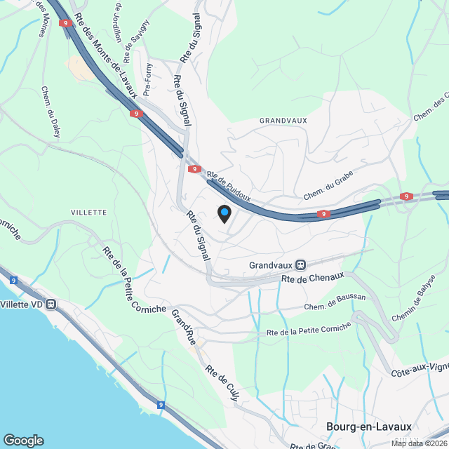 Villa d'exception avec vue somptueuse sur le Lac Léman - Karte